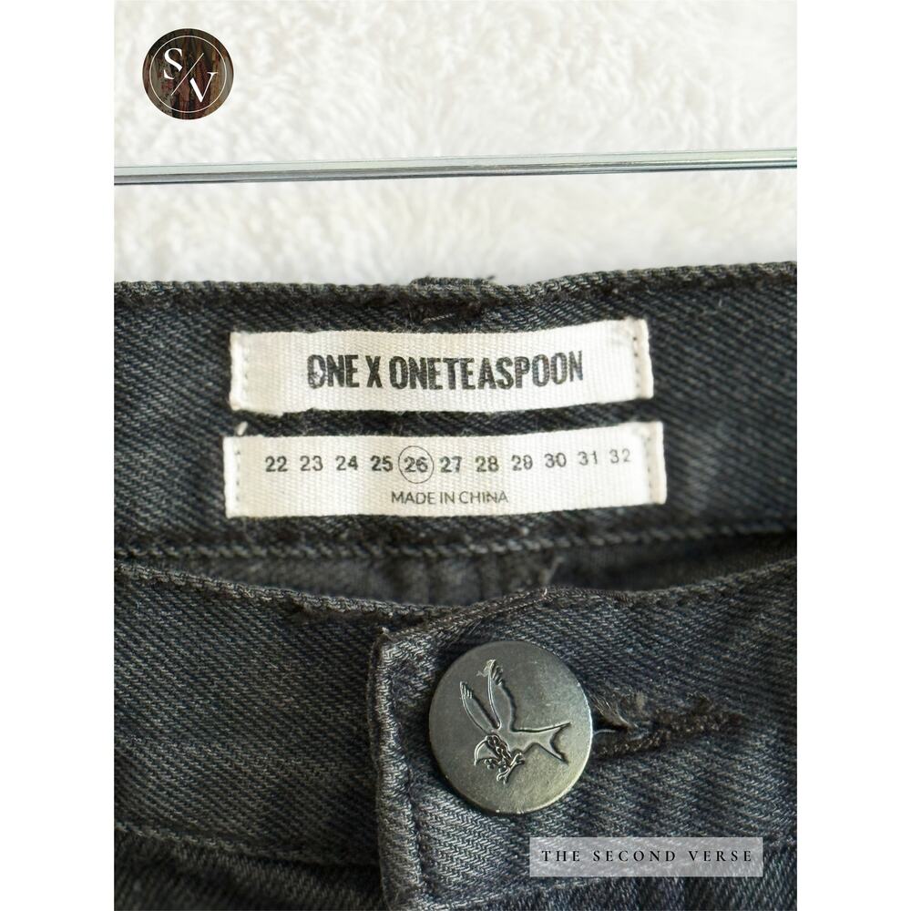 One Teaspoon Black Bonita Low Waist Black Skirt Size 26 - Picture 10 of 11